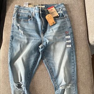 Levi's Women's Distressed High Rise Skinny Jeans